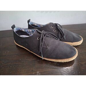 EUC Ben Sherman Men's Black Lace Up Espadrille Sneakers/Sz. 10.5